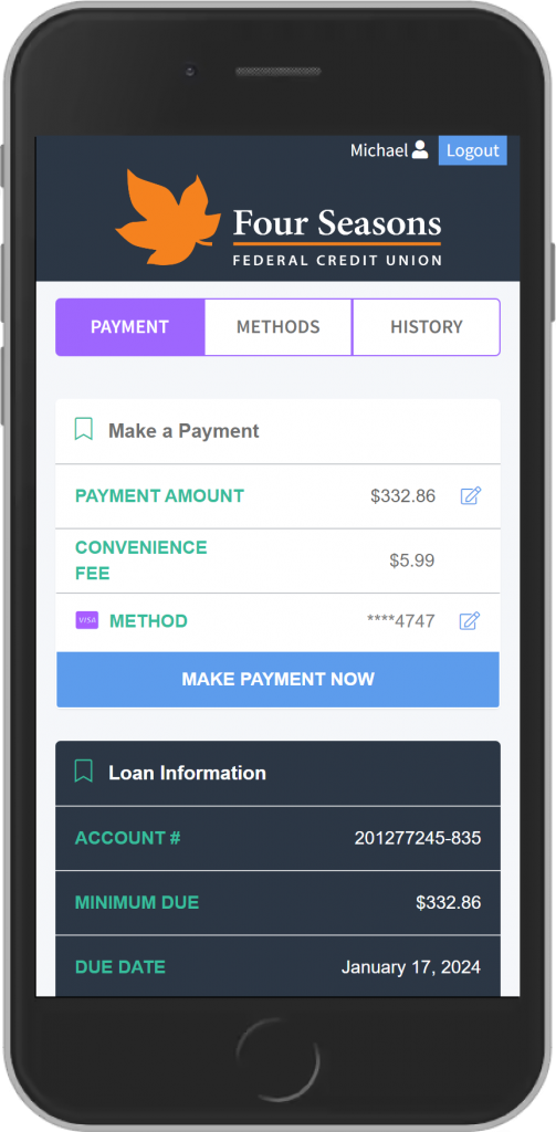 MessagePay Tutorial Screen